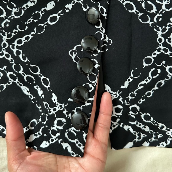 Worthington Sexy Chic Long Printed Pencil Skirt High Waist Corset Detail Size-4 - Picture 7 of 8